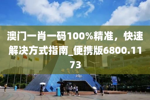 澳门一肖一码100%精准，快速解决方式指南_便携版6800.1173