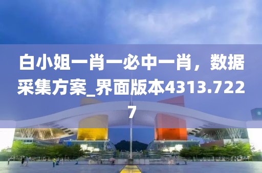 白小姐一肖一必中一肖，数据采集方案_界面版本4313.7227