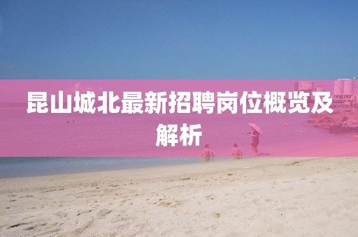 昆山城北最新招聘岗位概览及解析