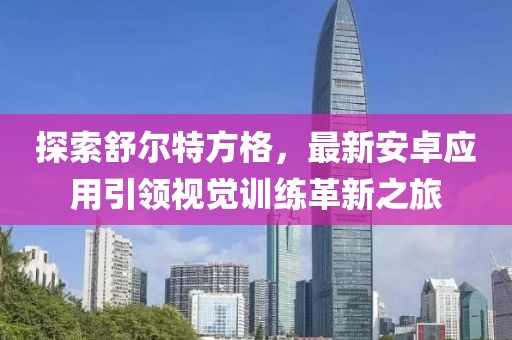 探索舒尔特方格，最新安卓应用引领视觉训练革新之旅