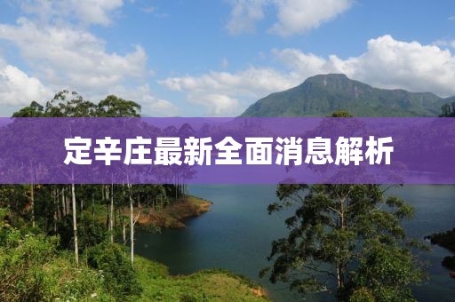 定辛庄最新全面消息解析