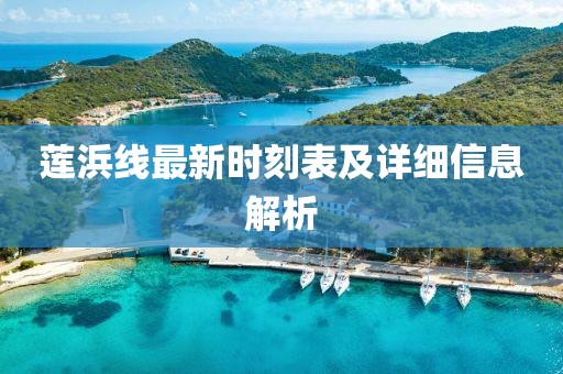 莲浜线最新时刻表及详细信息解析