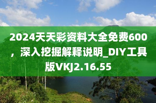 2024天天彩资料大全免费600，深入挖掘解释说明_DIY工具版VKJ2.16.55